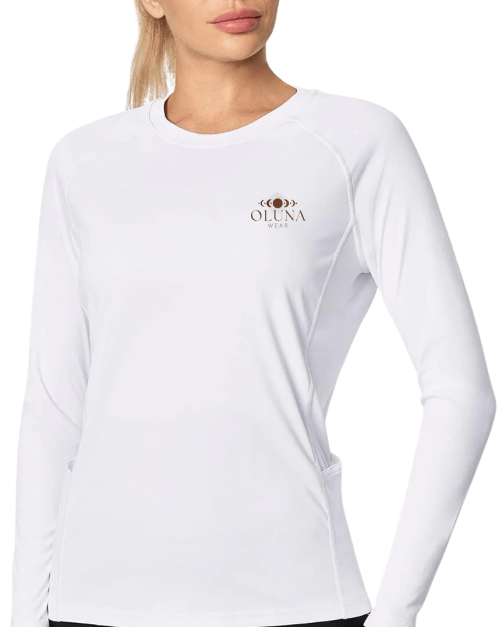 ECLIPSE LONG SLEEVE UPF 50+ protection-White