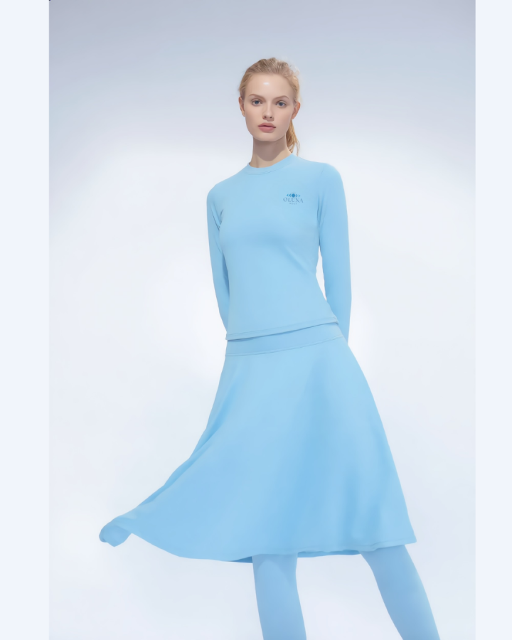 POISE Pilates Set in Baby Blue | UPF 50+ Activewear – Oluna Wear 